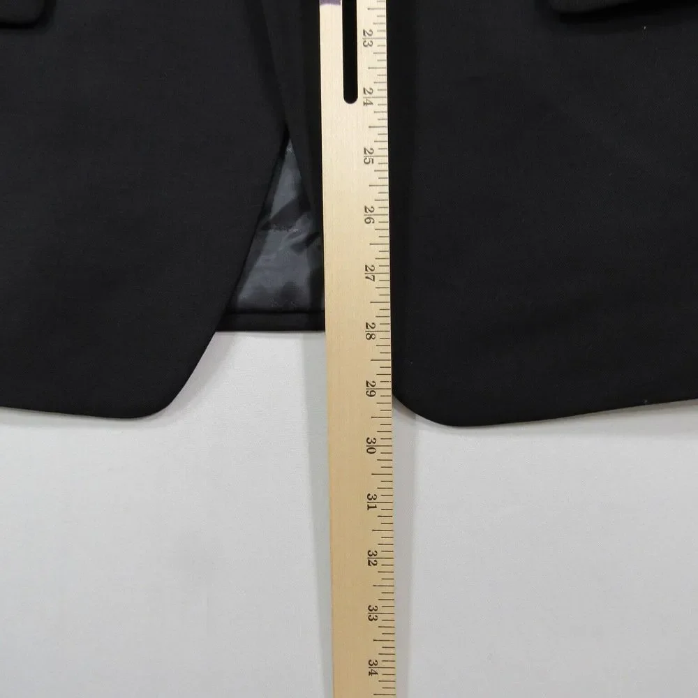 Michael Kors Blazer Mens 42S Black Solid Modern-Fit Stretch Suit Jacket $450 NEW